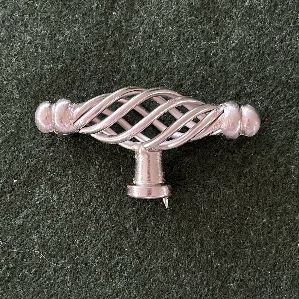 Retro 3" Long Satin T-Handle Wire Birdcage Cabinet/Drawer Pulls Knobs Set of 10